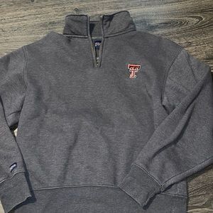 Texas Tech half zip